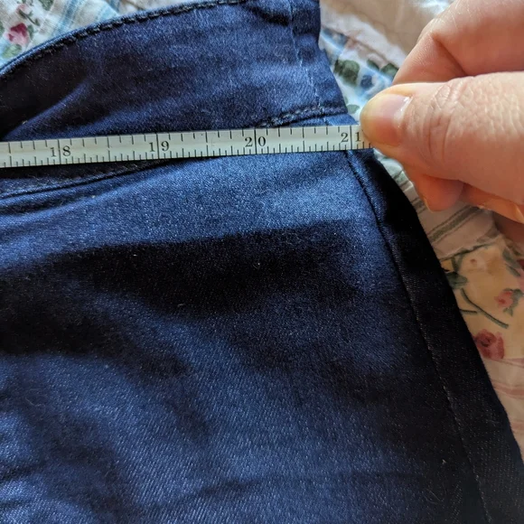 Eloquii Scallop Trim Denim Mini Skirt 20 2X Plus - Picture 3 of 6